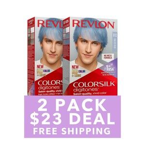 2x Revlon Colorsilk 91D Silver Blue – Jack Frost Christmas Hair Color Deal $23